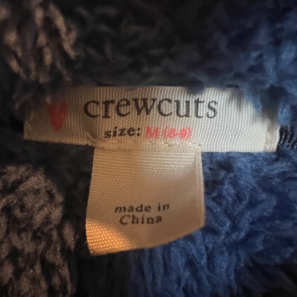 Jcrew crewcuts girls sherpa half button snap pullover with pockets. - Picture 4 of 9